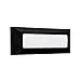 Aplique eiriz ip65 1x4w led 300lm 4000k l.23xan.2,5xal.8cm abs+pc negro