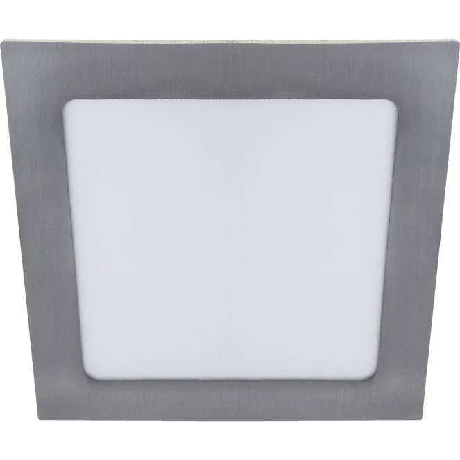 Downlight empotrable franco cuadrado 1x12w led 672lm 3000k 120° l.17xan.17xal.0,2cm niquel