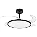 BEL AIR HOME - Ventilador de Techo SLIM con Motor DC, Aspas Desplegables, Luz LED 36W Ajustable 3000K-6500K | Mando a Distancia Incluido (NEGRO)
