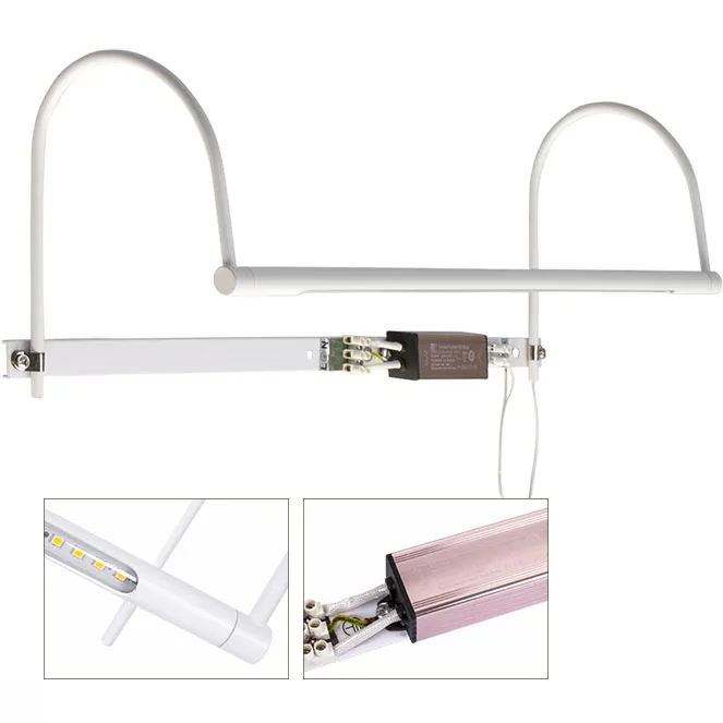 Aplique vhils 1x5w led 400lm 2700k l.47xan.15xal.18cm blanco