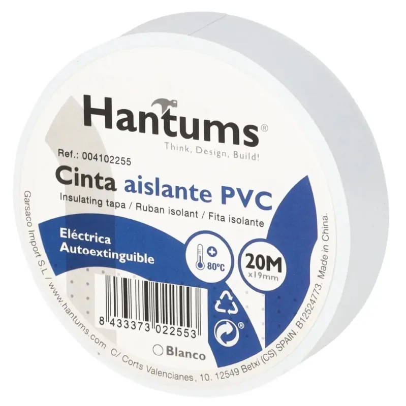 Cinta Aislante Adhesiva Pvc Blanca 20x19mm 004102255