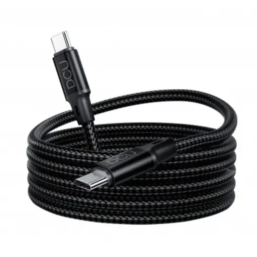 Cable Usb-c A Usb-c 1,5m Magentico Negro Enrollable Dcu 30402018