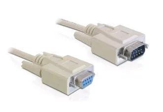 DeLOCK RS-232, 10m cable de serie Beige DB-9