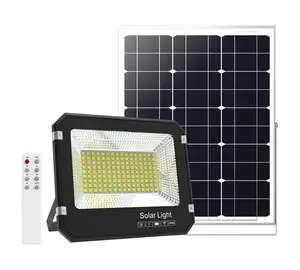 Foco Led Con Panel Solar 1500lm Con Mando Distancia Carga 10a Dh 81.765/1500/sol