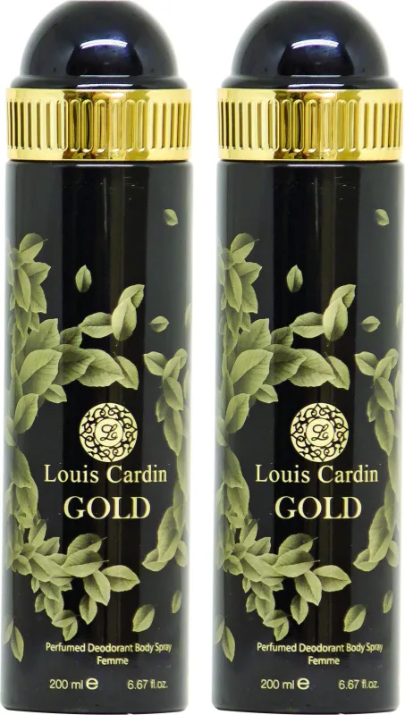 Louis Cardin Gold - Desodorante perfumado en espray (200 ml)