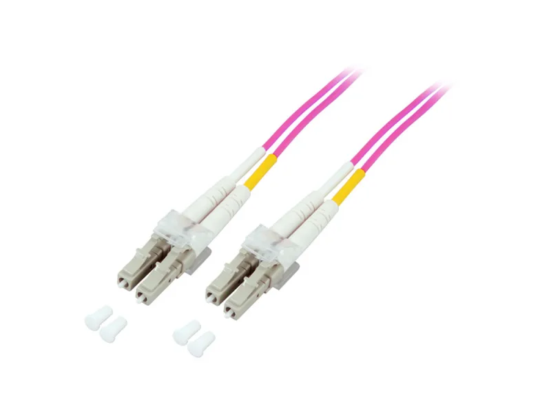 Alcasa 10m LC/LC Cable de fibra óptica e InfiniBand Violeta