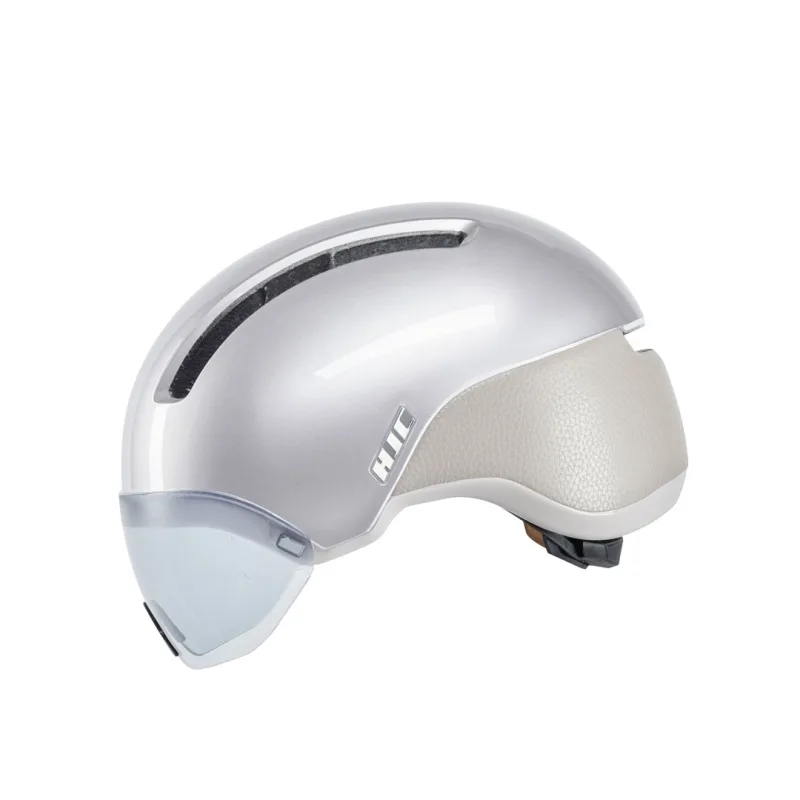 HJC Calido Plus - Casco de Carretera Unisex para Adultos, Perla Gris Plata, M 55~59 cm