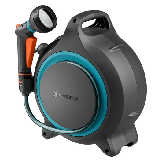 Gardena 18690-20 carrete de manguera de jardín Caja portamanguera Manual Negro