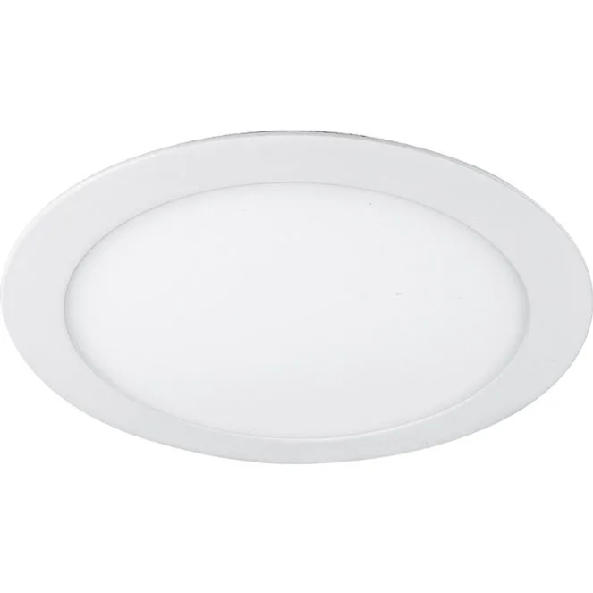 Downlight empotrable dolar redondo 1x20w led 1480lm 3500k al.0,3xd.22,5cm blanco