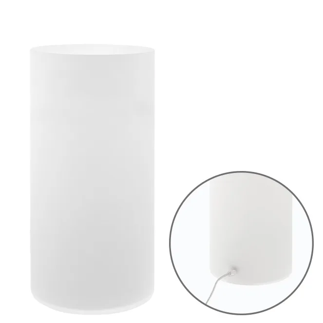 Sobremesa herner 1xe14 al.35xd.18cm cristal opaco