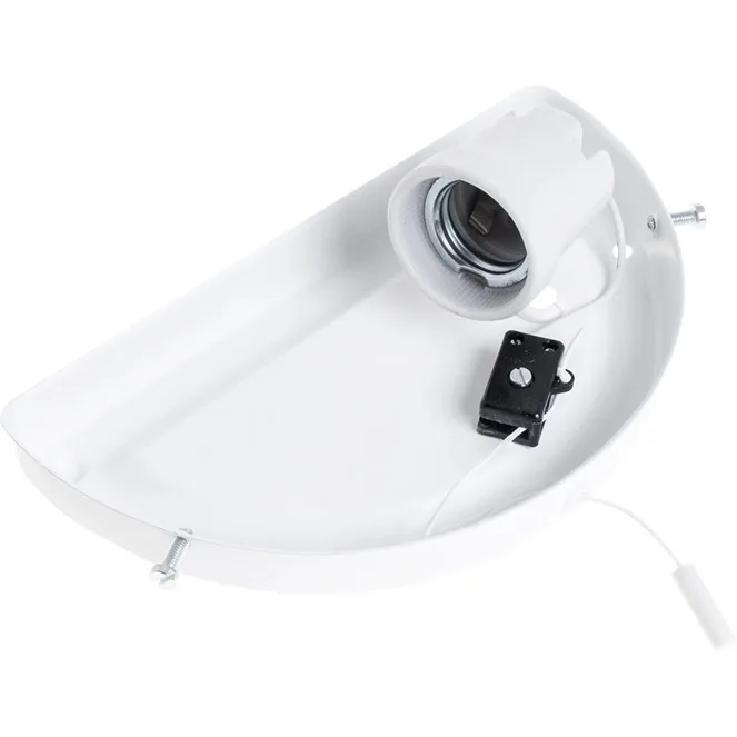 Base para aplique herner 1xe27 l.18,6xan.7xal.10,5cm blanco