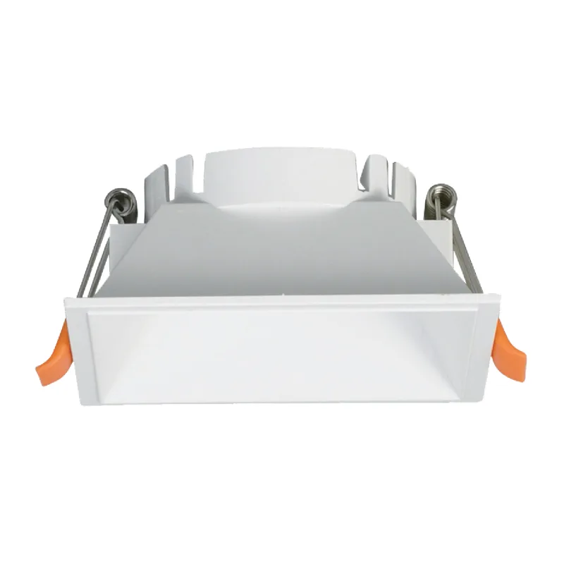 Aro empotrable oniro abs cuadrado l.8,1xan.8,1xal.3,5cm en abs blanco