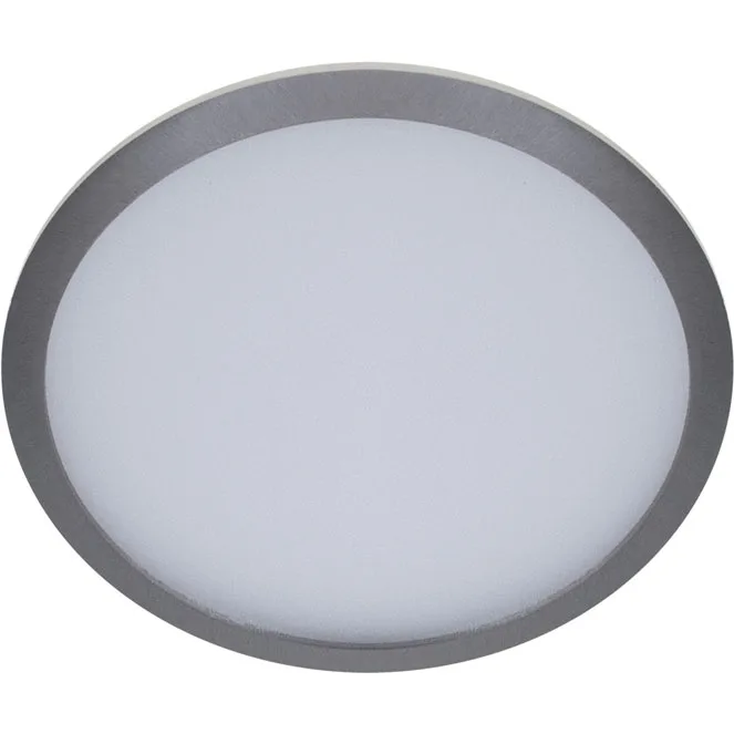 Downlight empotrable marco redondo 1x24w led 1560lm 4000k xd.30cm niquel