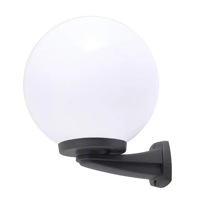Aplique globe 1xe27 ip55 l.30xan.32xal.38cm resina negra