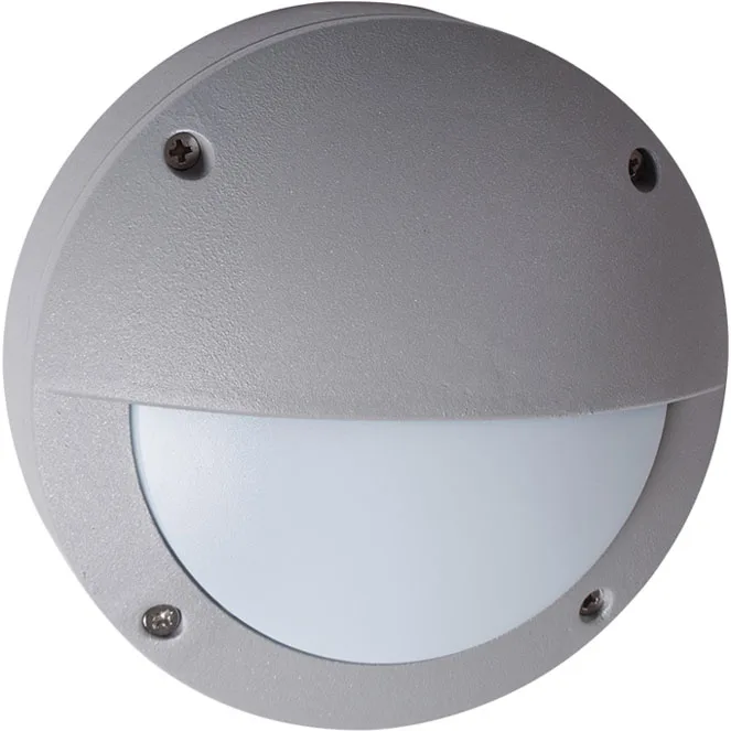 Aplique araguaia ip54 21x0,18w led 145lm 4000k al.6xd.15cm gris