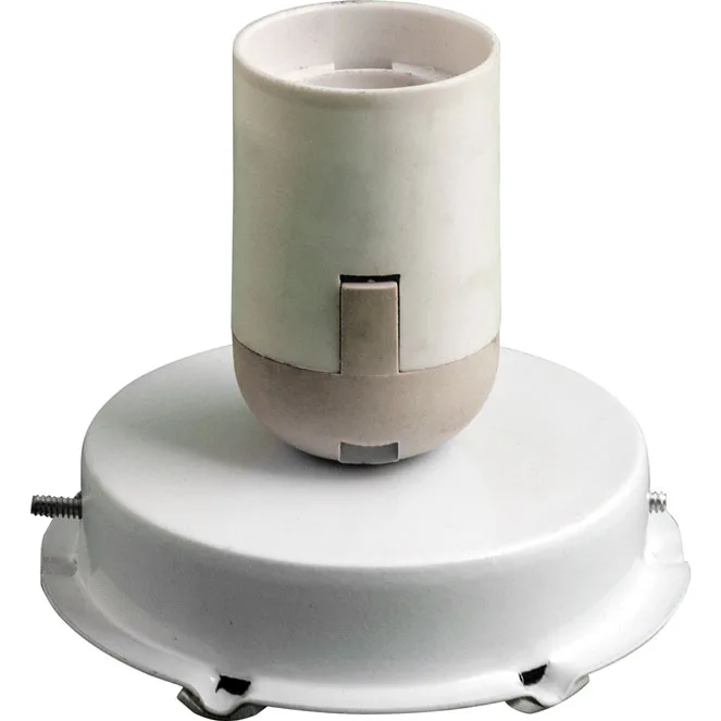 Base para sobremesa canaria 1xe27 al.8xd.9,5cm blanco