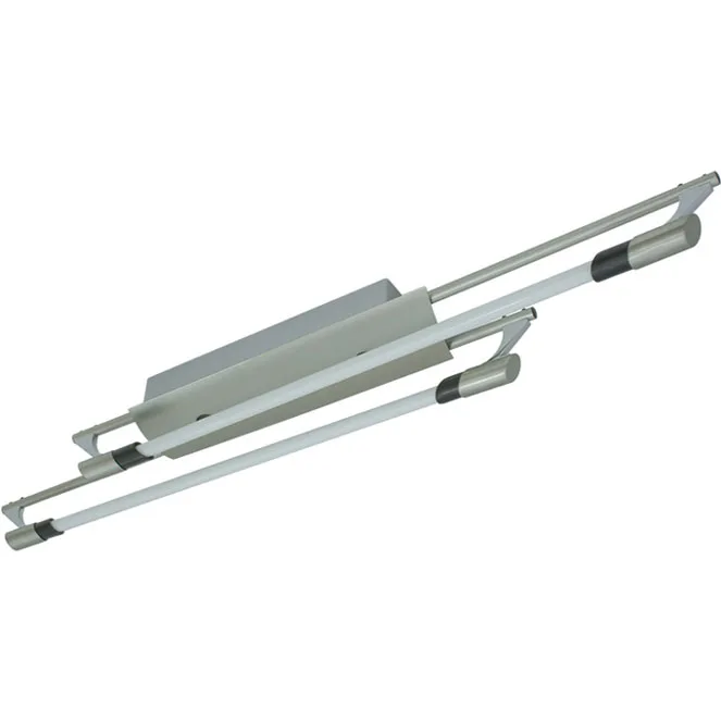 Plafón alunita 2x24w g5 t5 l.92xan.11xal.10cm wengue/gris