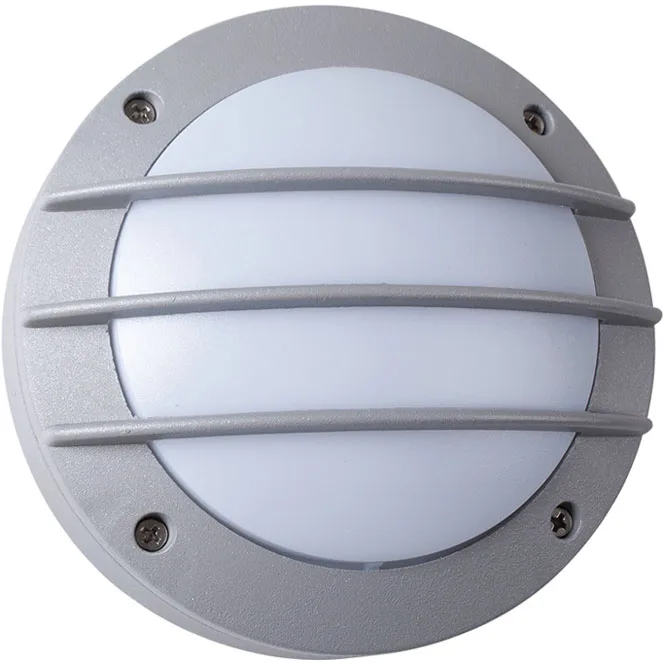 Aplique tarim ip54 6w led 4000k al.7xd.15cm gris