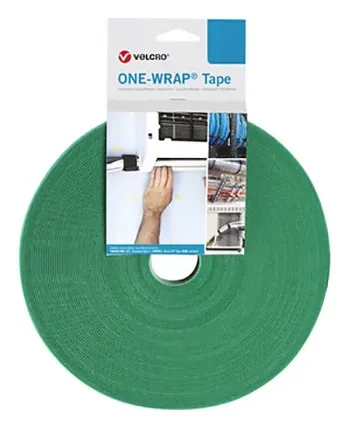 Velcro One Wrap Tape presilla Velcro cable tie Polipropileno (PP) Verde 1 pieza(s)