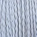 Creative-Cables - Cable Textil Flexible Eléctrico Trenzado para iluminación - Blanco - 50 Metri, 2 Cavi