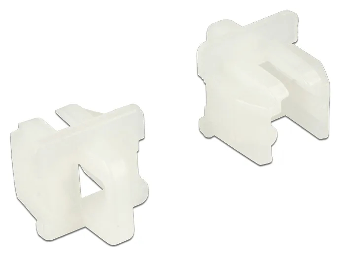 DeLOCK 64018 tapa de seguridad para enchufe RJ-11 Blanco 10 pieza(s)