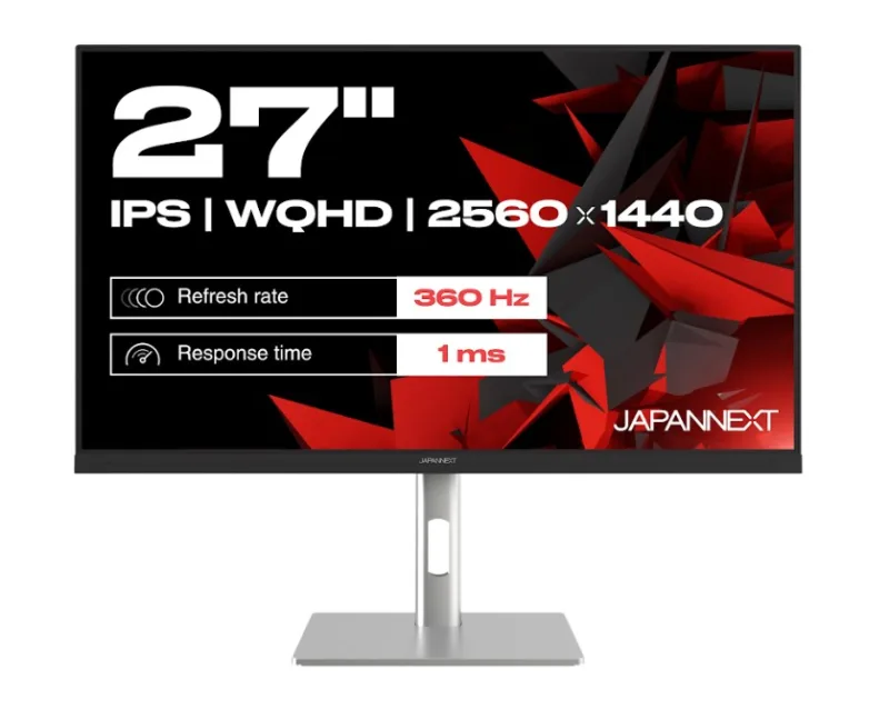 JAPANNEXT JN-I270WQHD300F-HSP pantalla para PC 68,6 cm (27") 2560 x 1440 Pixeles Wide Quad HD LED Gris