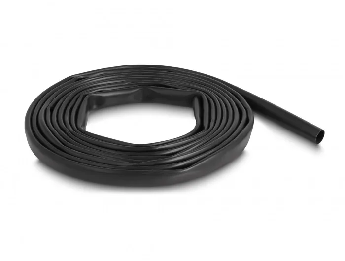 DeLOCK Manguito aislante de PVC 3 m x 8 mm negro