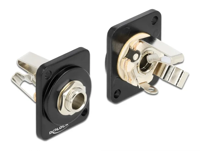 DeLOCK Módulo Type-D hembra estéreo de 6,35 mm 3 contactos para conector de estaño