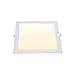 Downlight empotrable intego 2.0 pc quadrado 12w led 1200lm 3000k 120° l.17,5xan.17,5xal.2,5cm blanco