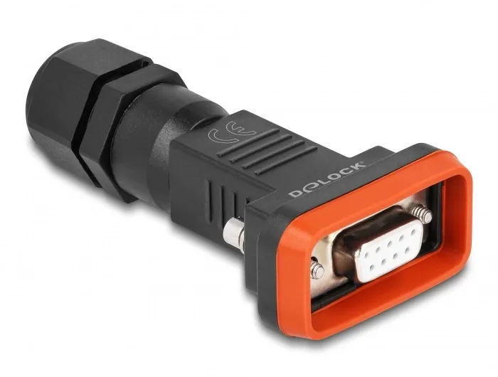 DeLOCK D-Sub de 9 pines hembra con carcasa IP67 resistente al agua