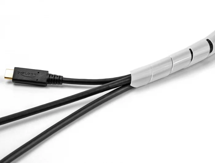 DeLOCK Manguera en espiral flexible de 2 m x 16 mm transparente