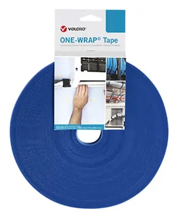 Velcro One Wrap Tape presilla Velcro cable tie Polipropileno (PP) Azul 1 pieza(s)