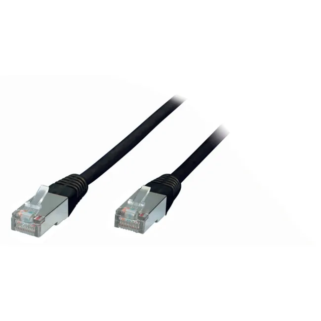S/CONN maximum connectivity RJ45-RJ45, m-m, 0.25m cable de red Negro 0,25 m Cat5e F/UTP (FTP)