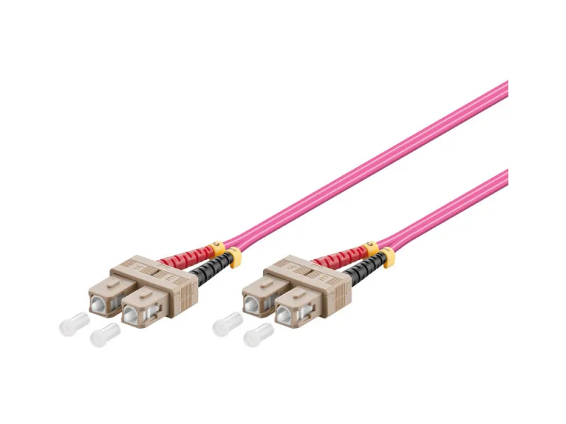Alcasa 3m SC/SC Cable de fibra óptica e InfiniBand Violeta