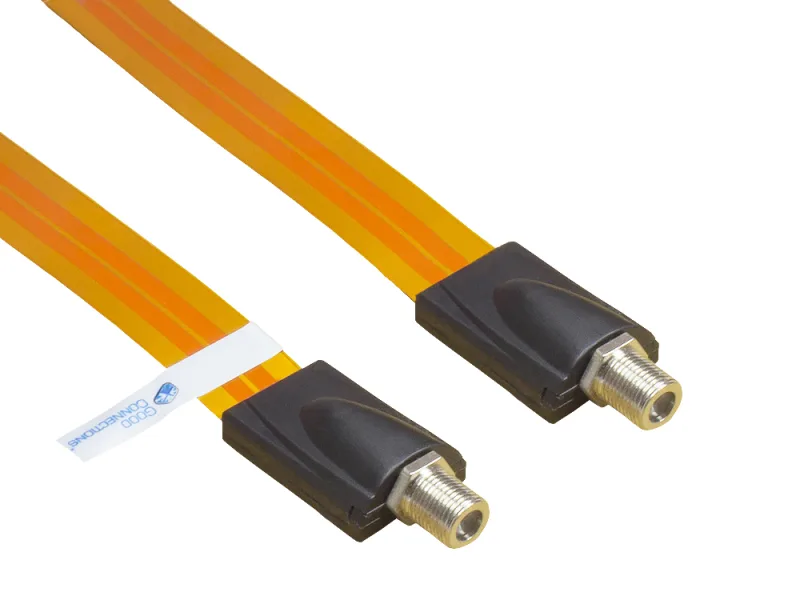 Alcasa S-1000QL cable coaxial 0,445 m F Transparente