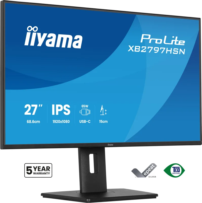 iiyama ProLite XB2797HSN-B1 pantalla para PC 68,6 cm (27") 1920 x 1080 Pixeles Full HD LCD Negro