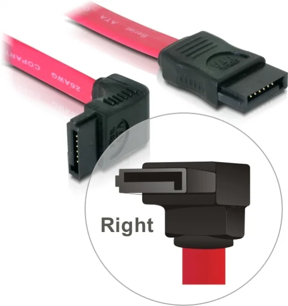 DeLOCK SATA Cable - 0.5m cable de SATA 0,5 m Rojo