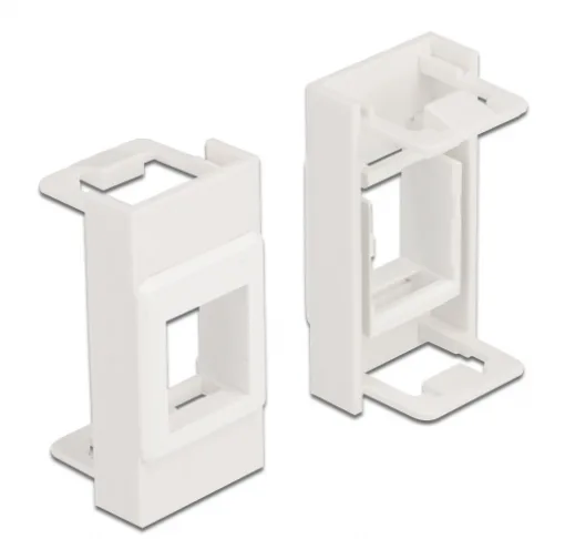 DeLOCK Soporte modular Easy 45 Keystone 22,5 x 45 mm, blanco