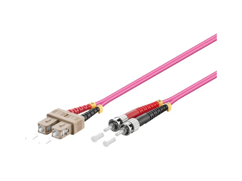 Alcasa 2m SC/ST Cable de fibra óptica e InfiniBand Violeta