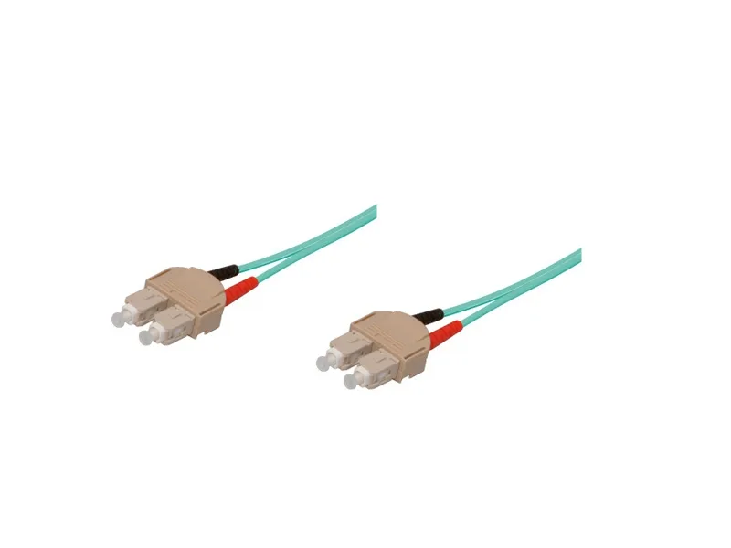 Alcasa 0.5m SC/SC Cable de fibra óptica e InfiniBand 0,5 m Azul