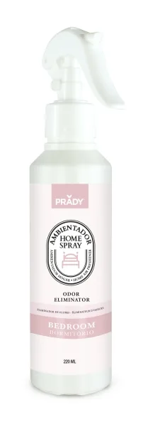 Prady ambientador home spray neutralizador de olores para dormitorio - frasco de 220 ml - spray pulverizador