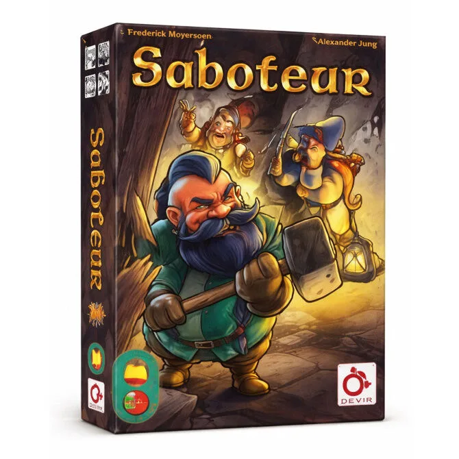 Mercurio - Saboteur Nueva EDICIÓN - Juego de Roles Ocultos y Estrategia - Ideal para Grupos de 3 a 10 Jugadores - A Partir de 8 Años - Diversión para Grupos y Familia