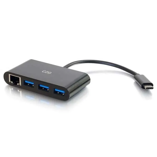 C2G 29747 base para portátil y replicador de puertos USB 3.2 Gen 1 (3.1 Gen 1) Type-C Negro