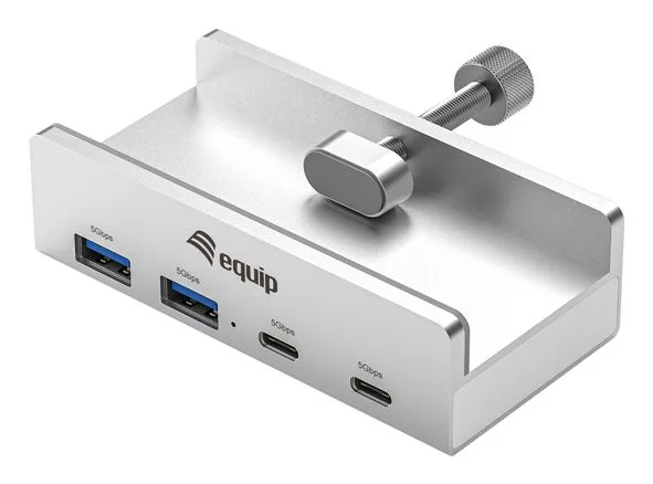 Equip 128967 hub de interfaz USB 3.2 Gen 1 (3.1 Gen 1) Type-A 5000 Mbit/s Aluminio