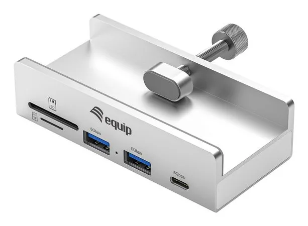 Equip 128968 hub de interfaz USB 3.2 Gen 1 (3.1 Gen 1) Type-A 5000 Mbit/s Aluminio