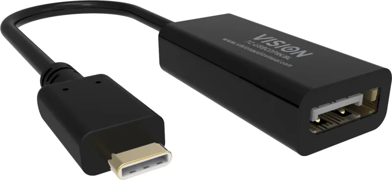 Vision TC-USBCDP8K/BL tarjeta y adaptador de interfaz DisplayPort