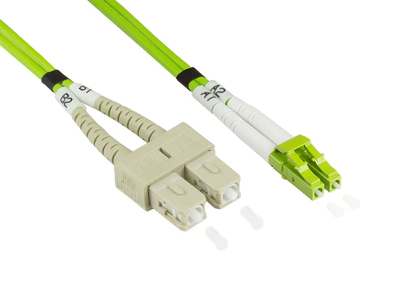 Alcasa LW-803LS5 Cable de fibra óptica e InfiniBand 3 m LC SC Verde