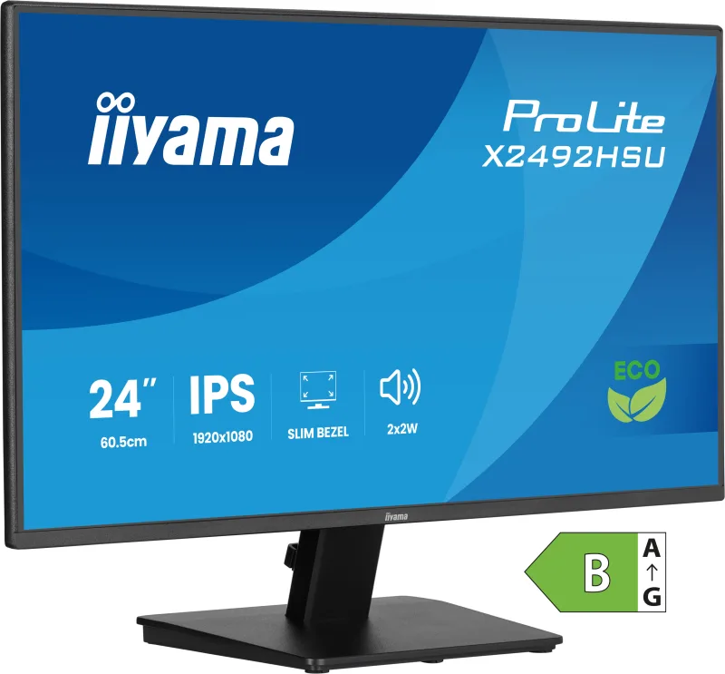 iiyama ProLite X2492HSU-B1 pantalla para PC 61 cm (24") 1920 x 1080 Pixeles Full HD LED Negro