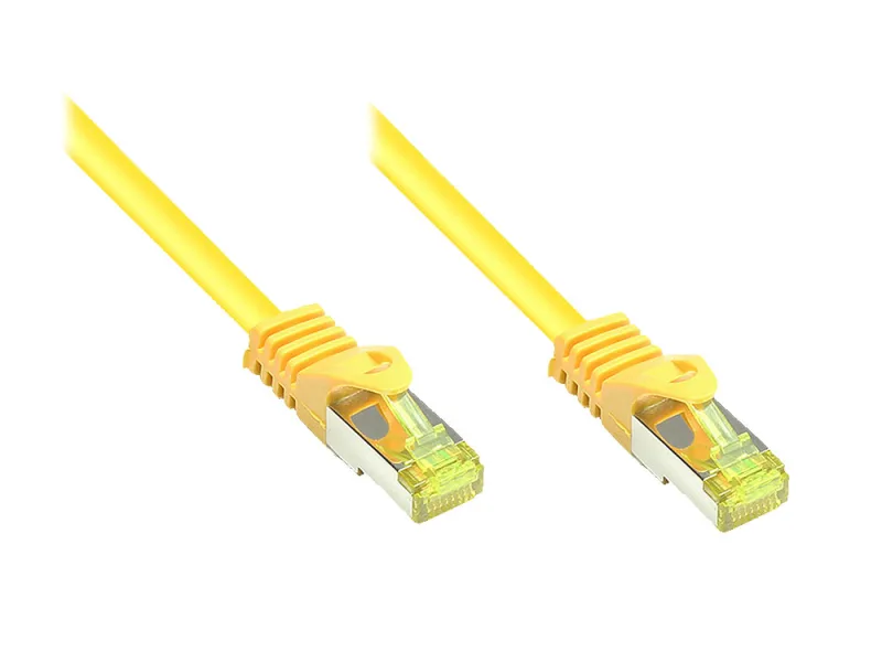 Alcasa 0.15m Cat7 RJ-45 cable de red Amarillo 0,15 m S/FTP (S-STP)