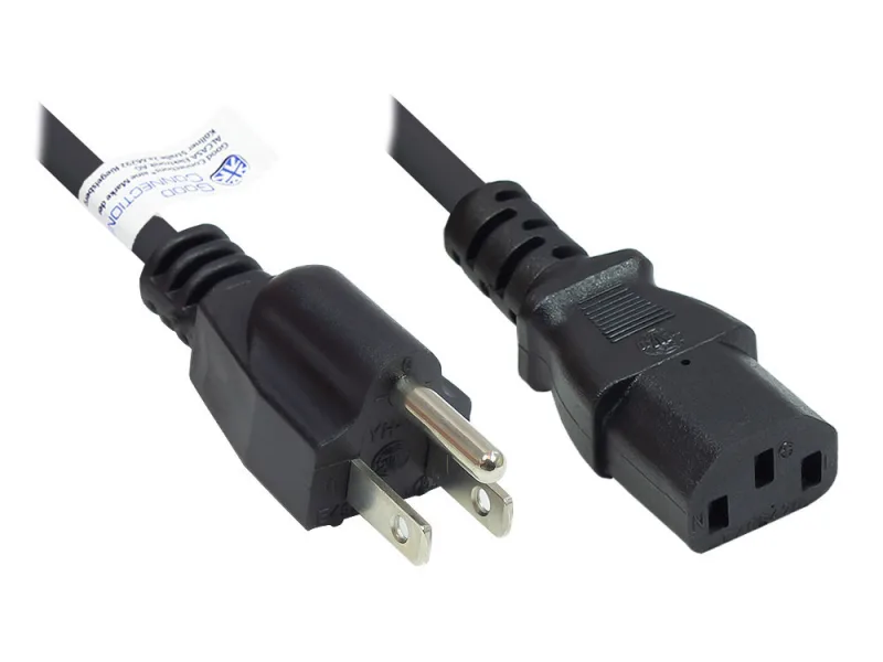 Alcasa P4530-S050 cable de transmisión Negro 5 m Enchufe tipo B C13 acoplador